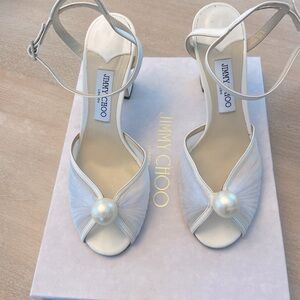 Jimmy Choo Sacaria 85MM Tulle - Size 11 (41 EU)